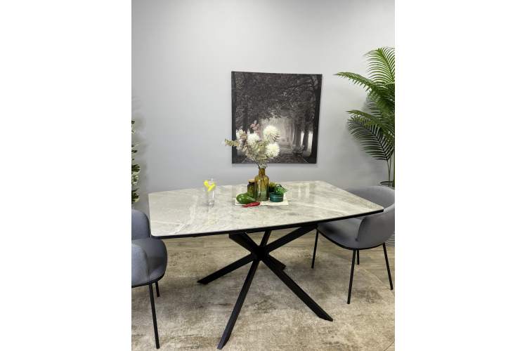 Стол KENNER BR1400 черный/ITALIAN MIDDLE GRAY-5