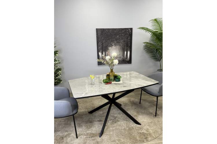 Стол KENNER BR1400 черный/ITALIAN MIDDLE GRAY-6