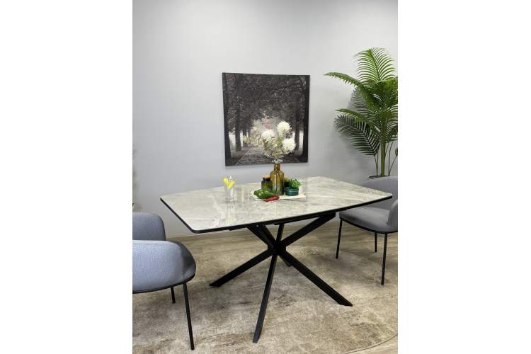 Стол KENNER BR1400 черный/ITALIAN MIDDLE GRAY-11