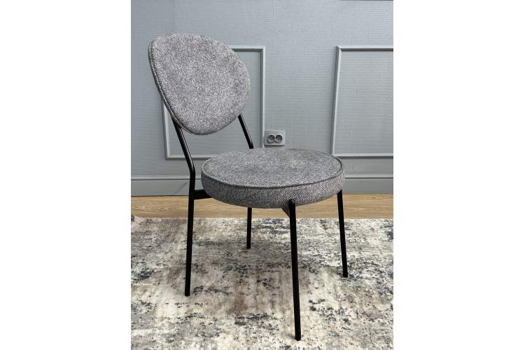 Комплект стульев 2шт KENNER 301SD черный/серый микробукле-1