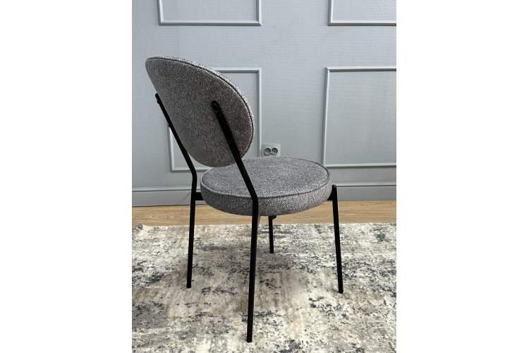 Комплект стульев 2шт KENNER 301SD черный/серый микробукле-3