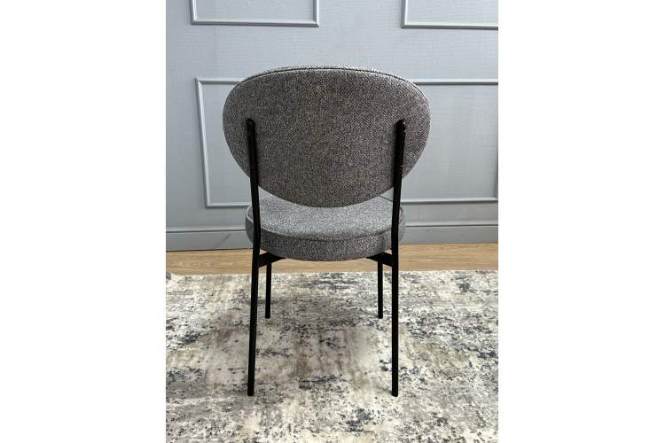 Комплект стульев 2шт KENNER 301SD черный/серый микробукле-4