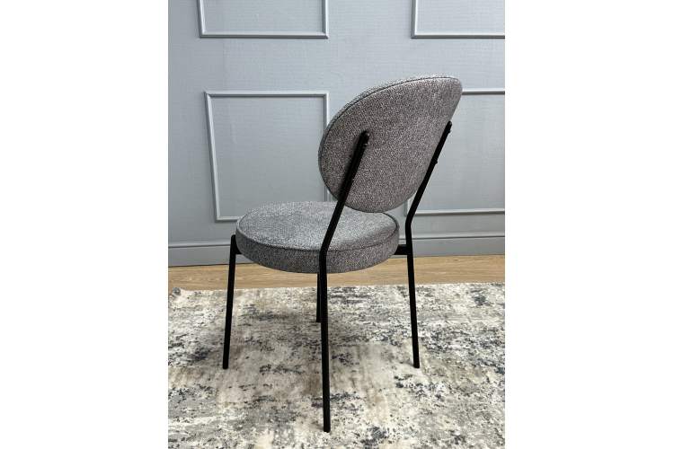 Комплект стульев 2шт KENNER 301SD черный/серый микробукле-5