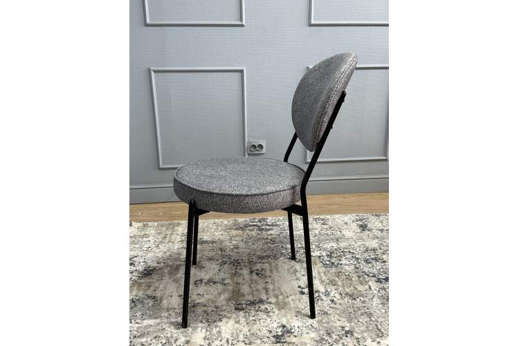 Комплект стульев 2шт KENNER 301SD черный/серый микробукле-7