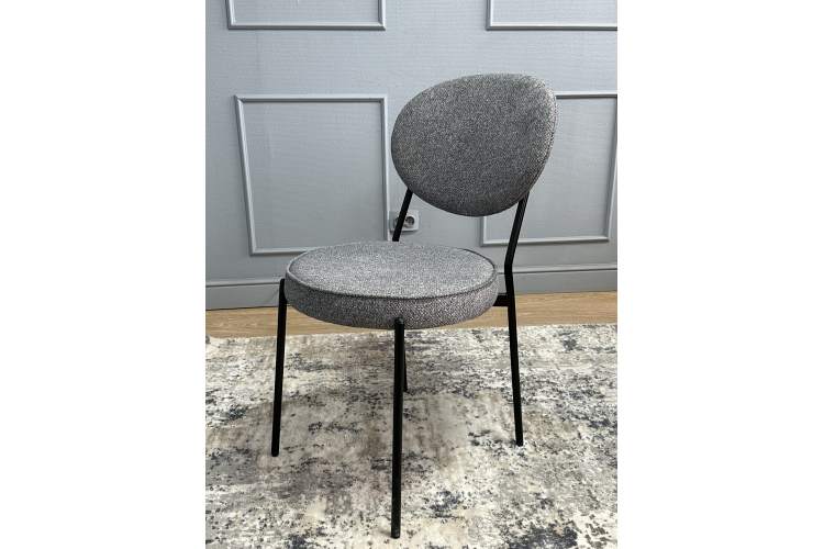 Комплект стульев 2шт KENNER 301SD черный/серый микробукле-8