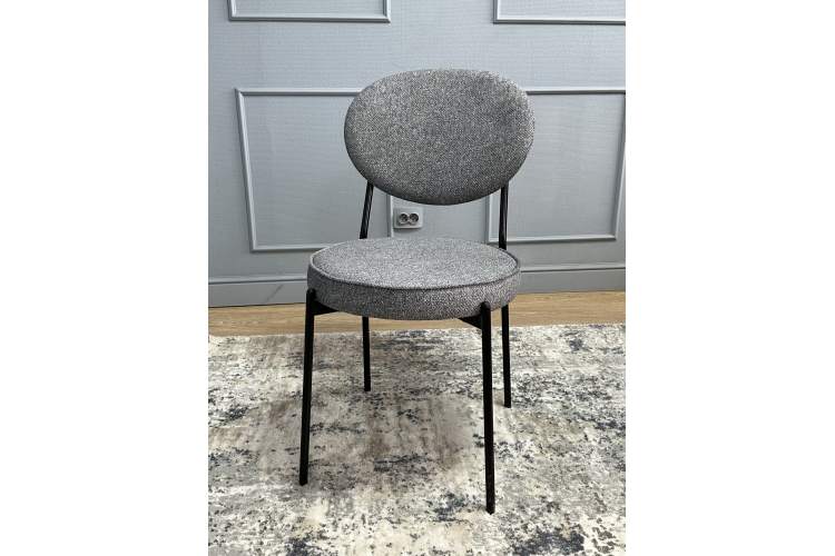 Комплект стульев 2шт KENNER 301SD черный/серый микробукле-9