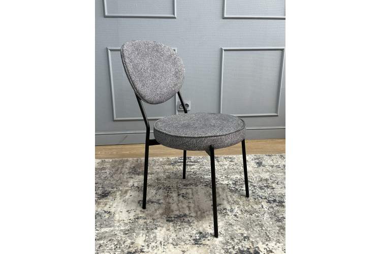 Комплект стульев 2шт KENNER 301SD черный/серый микробукле-12