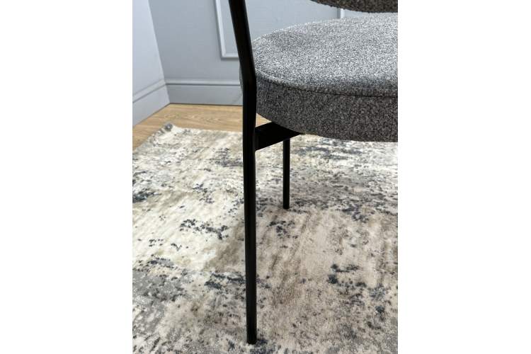 Комплект стульев 2шт KENNER 301SD черный/серый микробукле-19