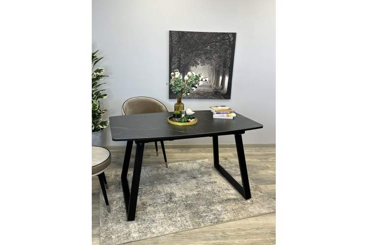 Стол KENNER AZ1400 черный/керамика черная-2