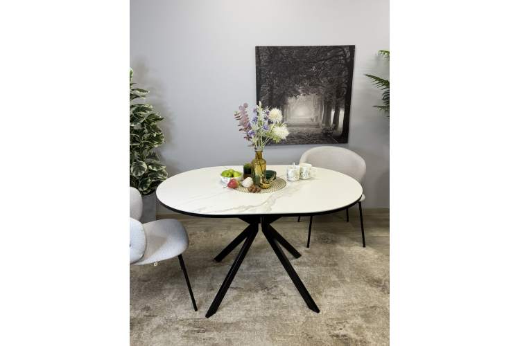 Стол KENNER DO1300 черный/керамика белая-4