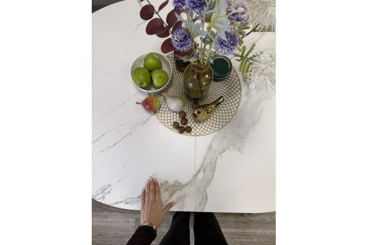 Стол KENNER DO1300 черный/керамика белая-3