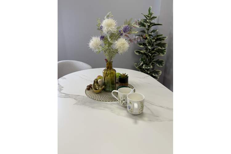 Стол KENNER DO1300 черный/керамика белая-5