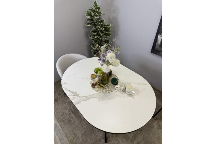 Стол KENNER DO1300 черный/керамика белая-23