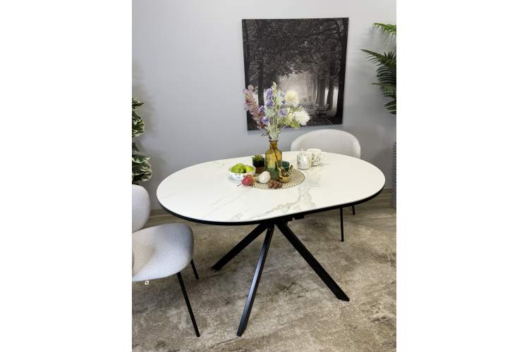 Стол KENNER DO1300 черный/керамика белая-9