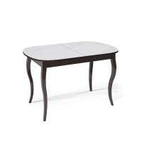 Стол KENNER 1300С венге/стекло белое сатин