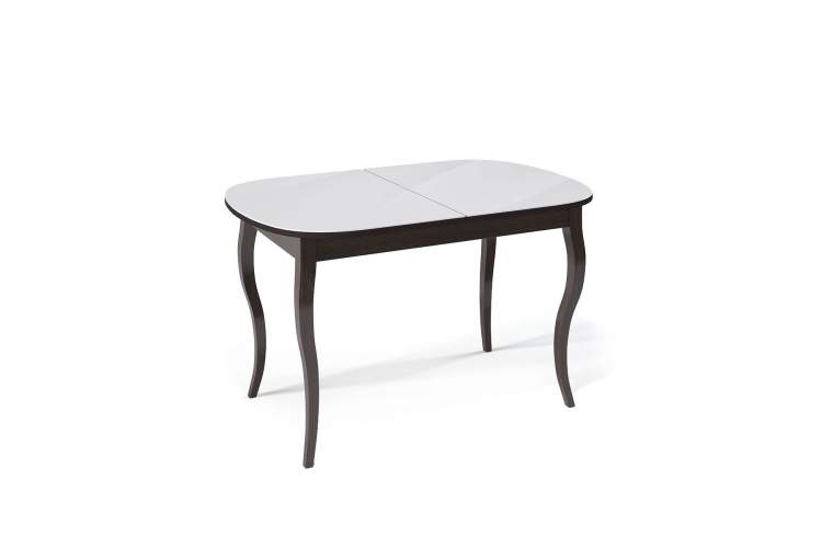 Стол KENNER 1300С венге/стекло белое сатин