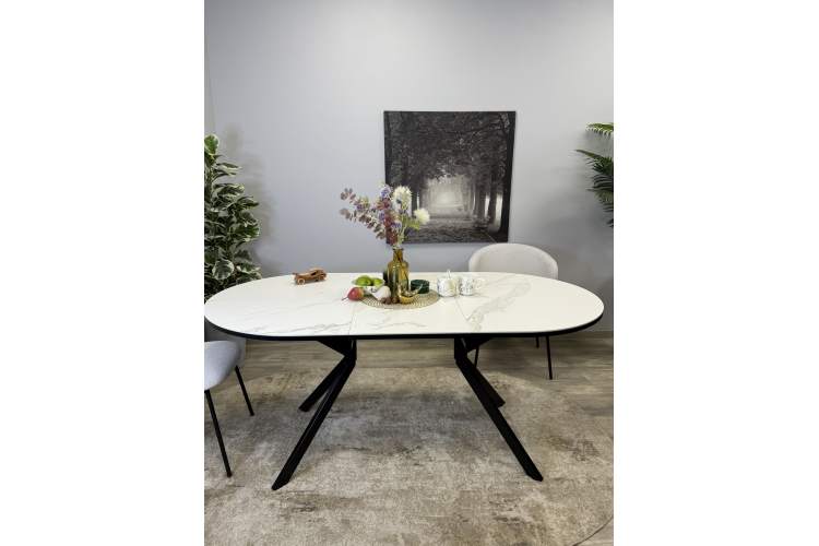 Стол KENNER DO1300 черный/керамика белая-14