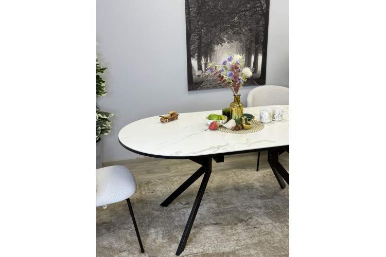 Стол KENNER DO1300 черный/керамика белая-15