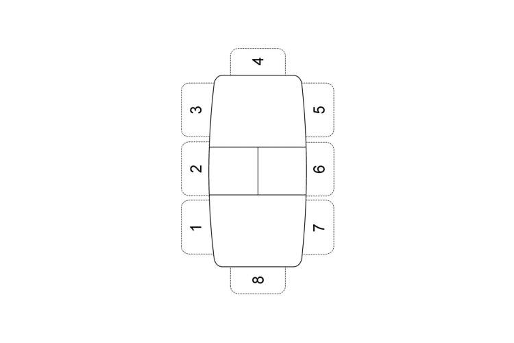 Стол KENNER 1300С венге/стекло белое сатин-5