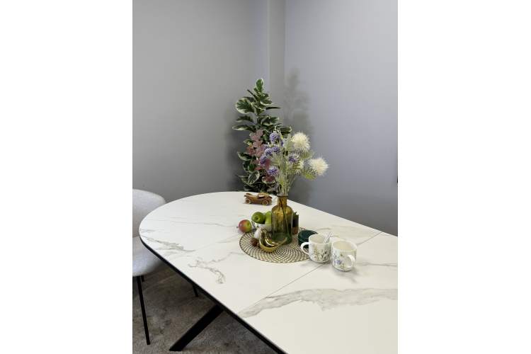 Стол KENNER DO1300 черный/керамика белая-17