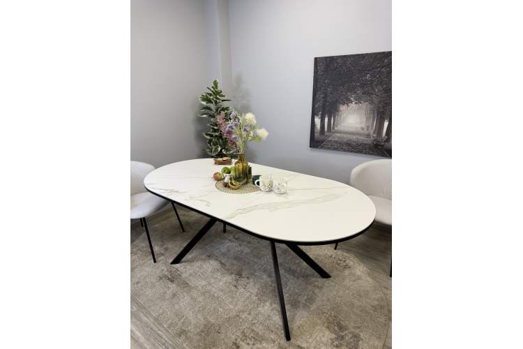 Стол KENNER DO1300 черный/керамика белая-19