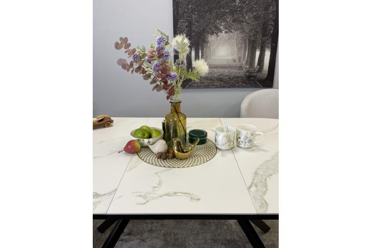 Стол KENNER DO1300 черный/керамика белая-22