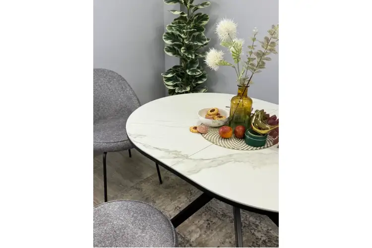 Стол KENNER DO1200 черный/керамика белая-7