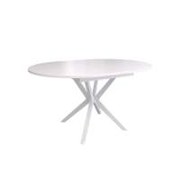 Стол KENNER B1300 белый/стекло белое сатин