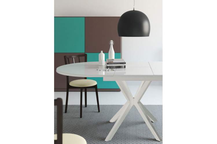 Стол KENNER B1300 белый/стекло белое сатин-1