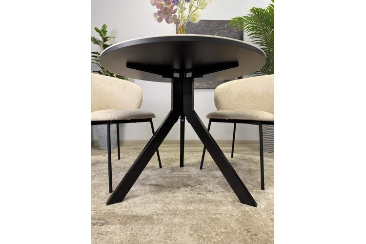 Стол KENNER RR900 черный/керамика мрамор белый глянец-16