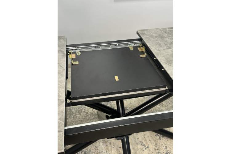 Стол DF1250 черный/керамика серая глянец-5