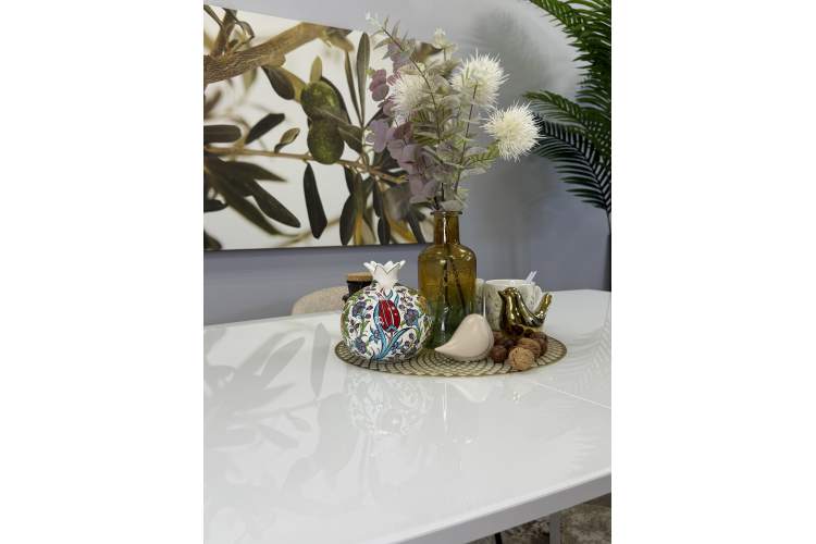 Стол KENNER SL1600 белый/стекло белое глянец-6