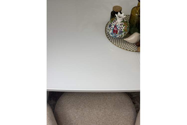 Стол KENNER SL1600 белый/стекло белое глянец-7