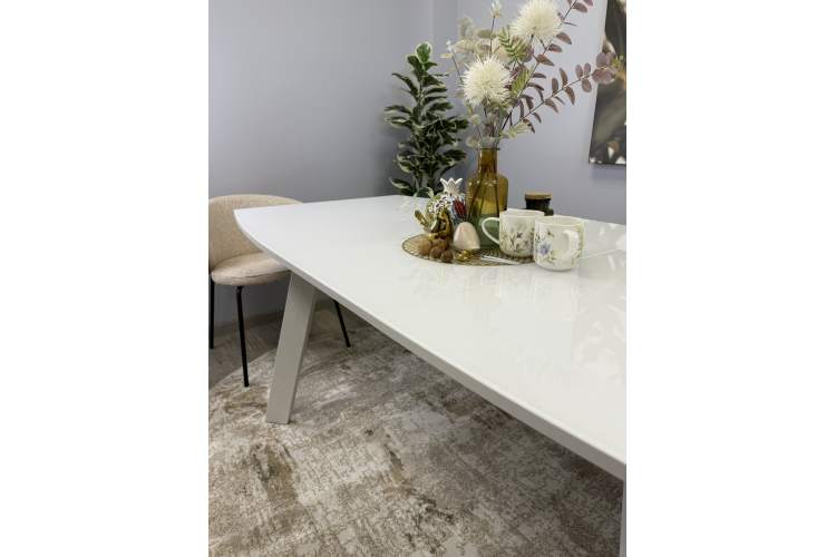 Стол KENNER SL1600 белый/стекло белое глянец-12