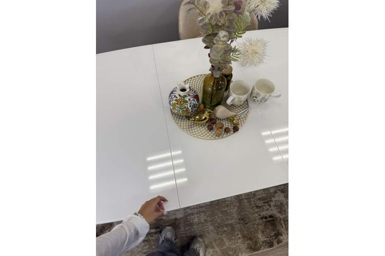 Стол KENNER SL1600 белый/стекло белое глянец-13