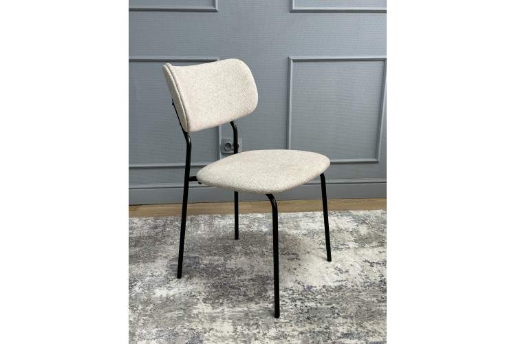 Комплект стульев 2шт KENNER 302SD черный/бежевый микробукле-2