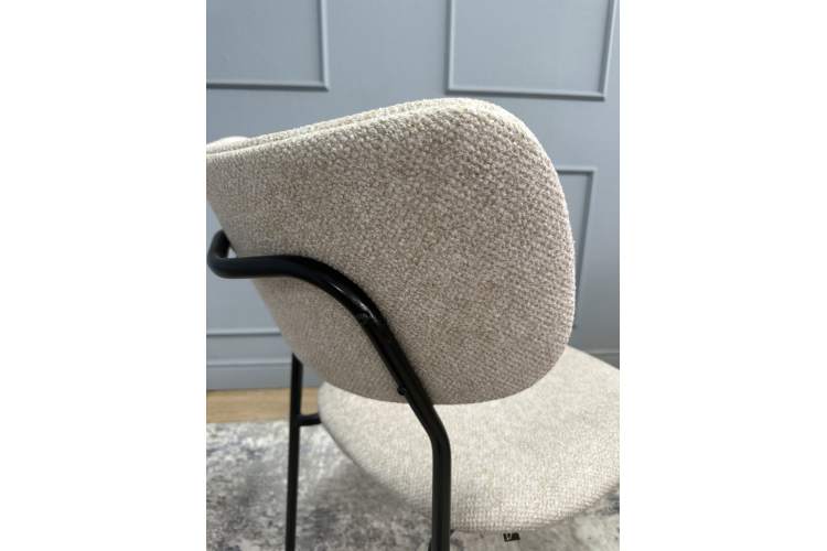 Комплект стульев 2шт KENNER 302SD черный/бежевый микробукле-5