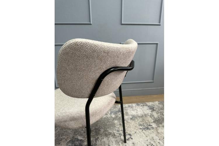 Комплект стульев 2шт KENNER 302SD черный/бежевый микробукле-6