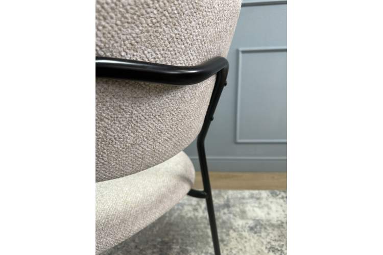 Комплект стульев 2шт KENNER 302SD черный/бежевый микробукле-7