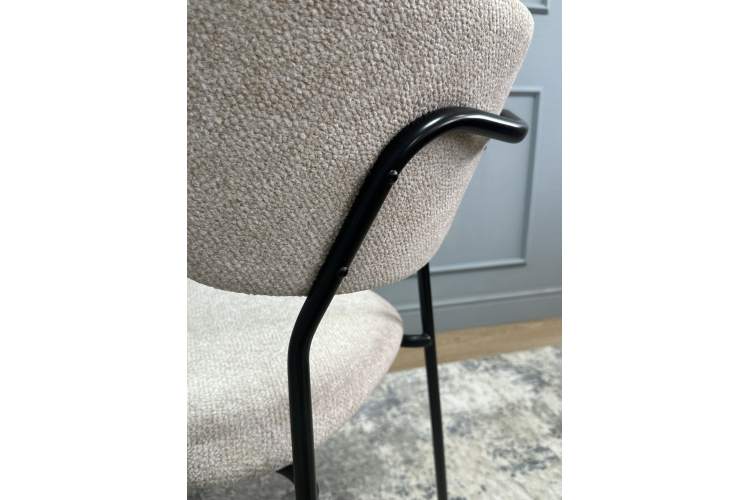 Комплект стульев 2шт KENNER 302SD черный/бежевый микробукле-8