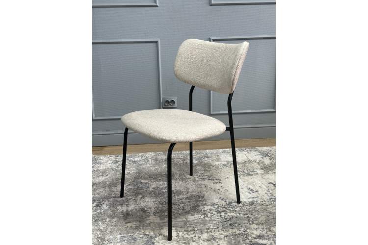 Комплект стульев 2шт KENNER 302SD черный/бежевый микробукле-12