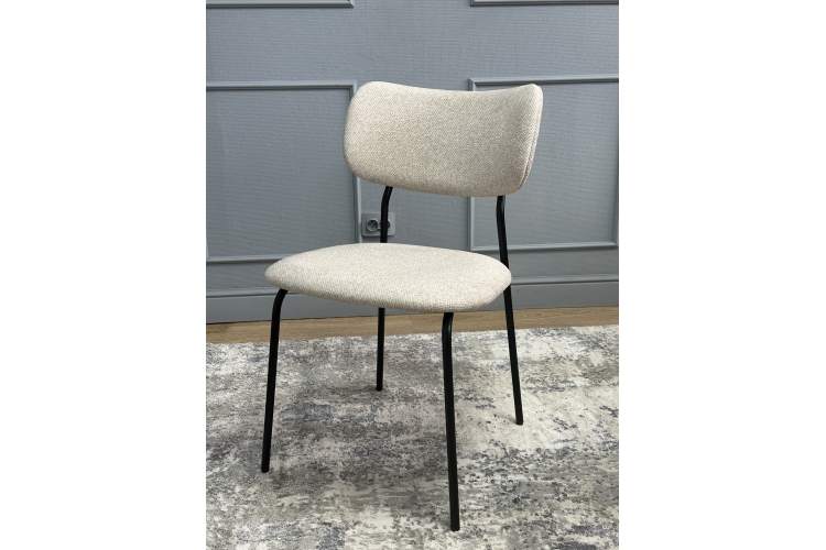 Комплект стульев 2шт KENNER 302SD черный/бежевый микробукле-13