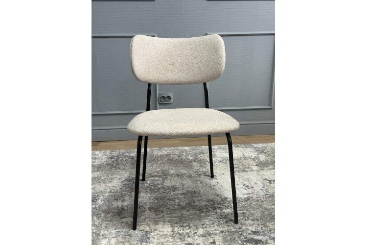 Комплект стульев 2шт KENNER 302SD черный/бежевый микробукле-14