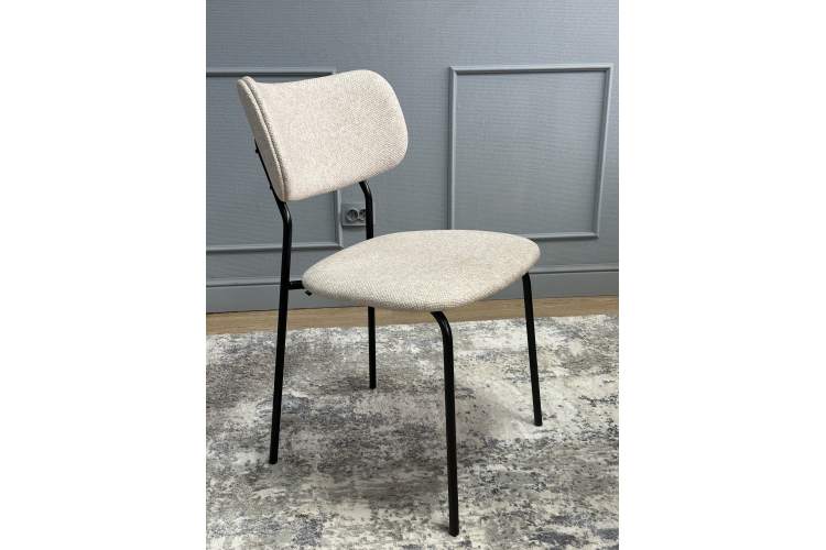 Комплект стульев 2шт KENNER 302SD черный/бежевый микробукле-15