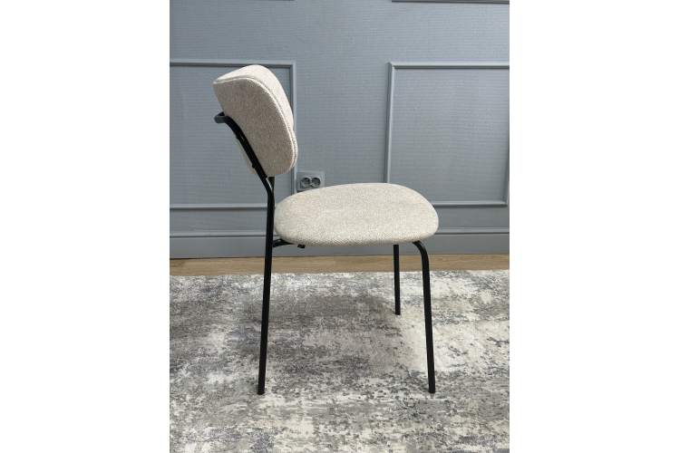 Комплект стульев 2шт KENNER 302SD черный/бежевый микробукле-16