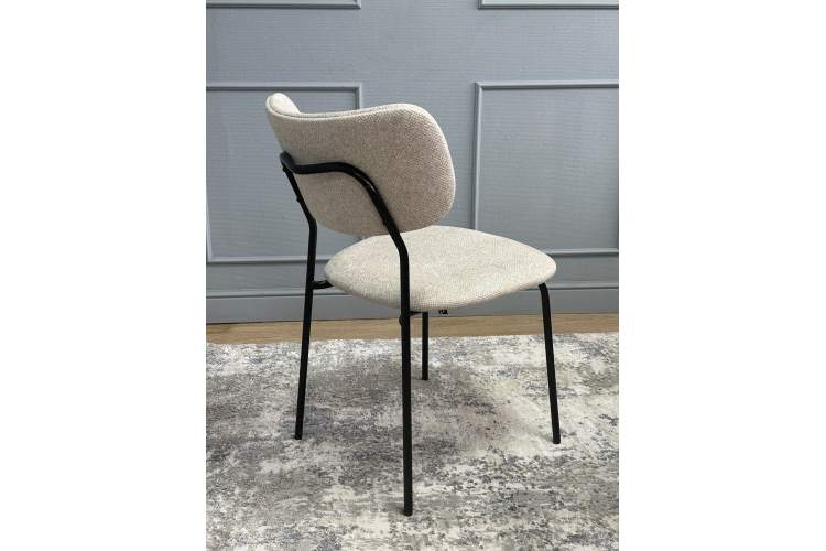 Комплект стульев 2шт KENNER 302SD черный/бежевый микробукле-17