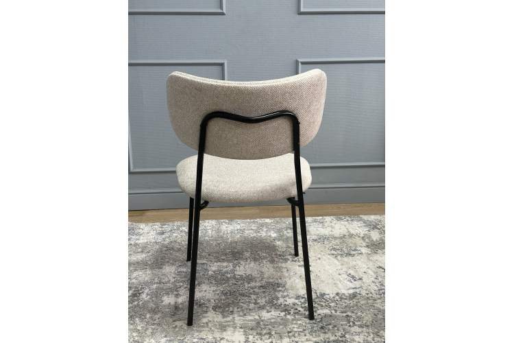 Комплект стульев 2шт KENNER 302SD черный/бежевый микробукле-19