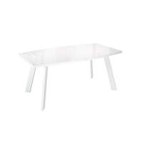 Стол KENNER SL1600 белый/стекло белое глянец