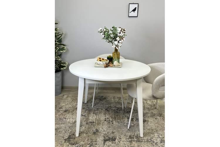 Стол KENNER 1000 М белый/стекло белое сатин-16