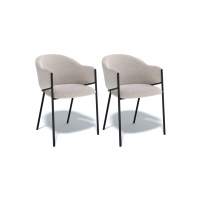 Комплект стульев 2шт KENNER 308SD черный/бежевый